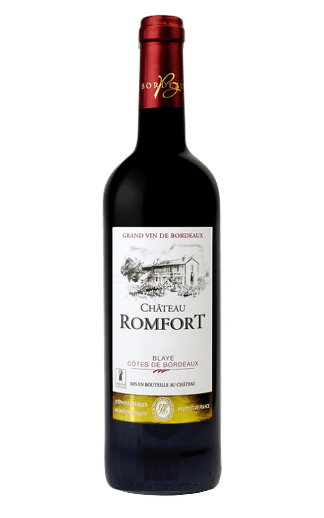 Bt 75 cl - Rouge - Château Romfort - Blaye - Côtes de bordeaux 2018