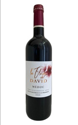 [3760262590103] Bt 75 cl - Rouge - MEDOC Château David - La Fleur de David 2020